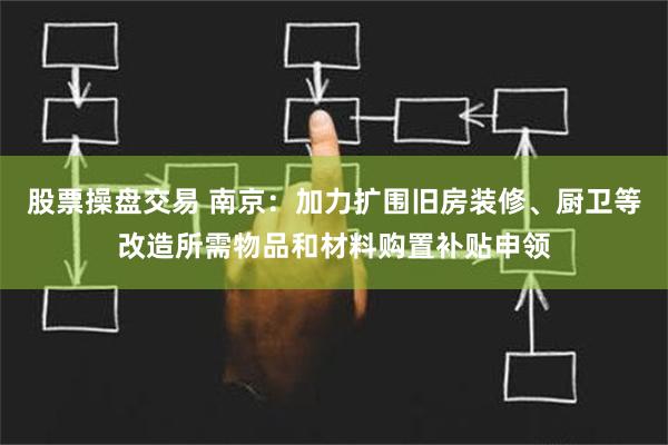 股票操盘交易 南京：加力扩围旧房装修、厨卫等改造所需物品和材